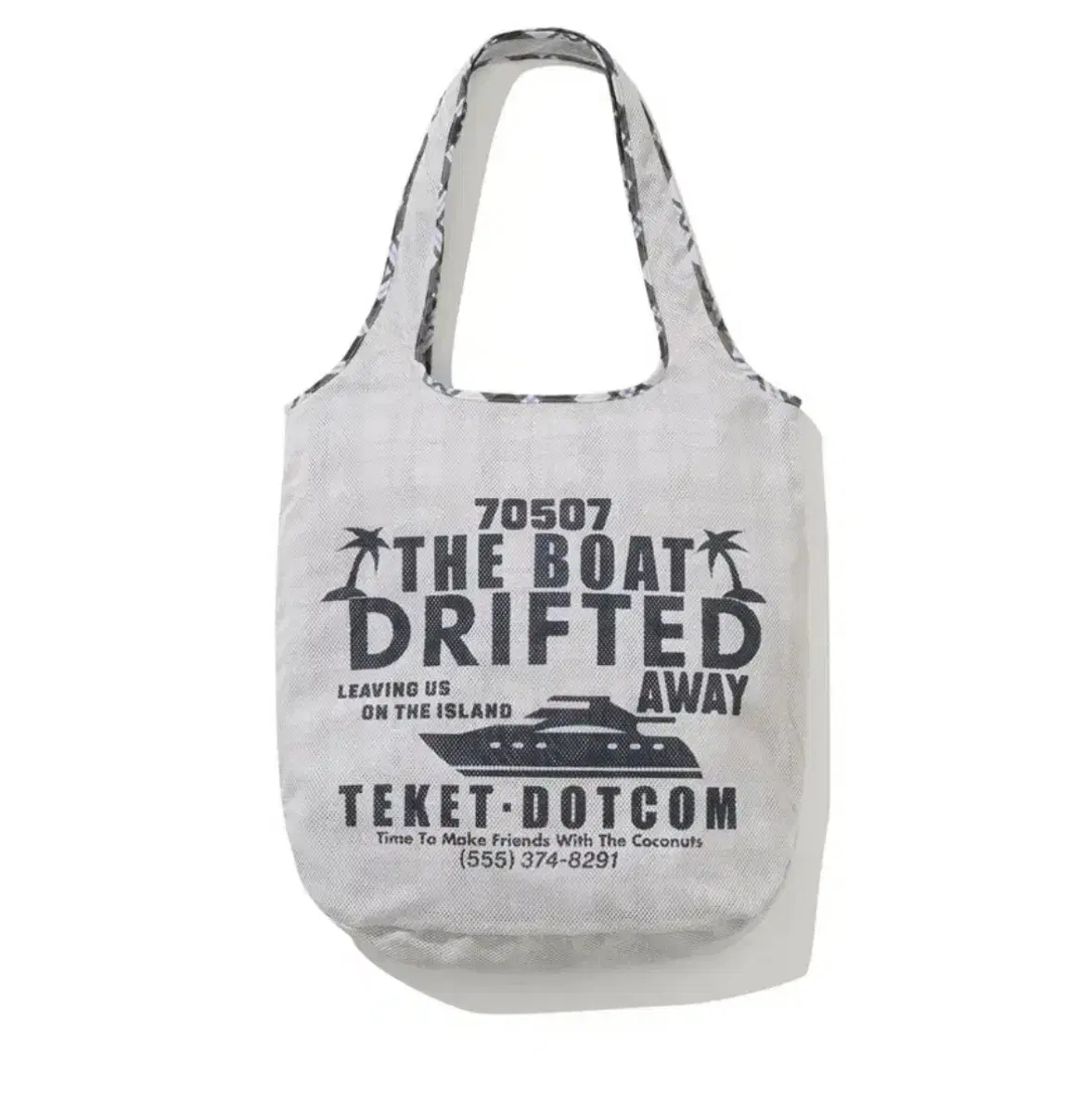 테켓 Plaid Boat Reversible Mesh Bag Gray | 브랜드 중고거래